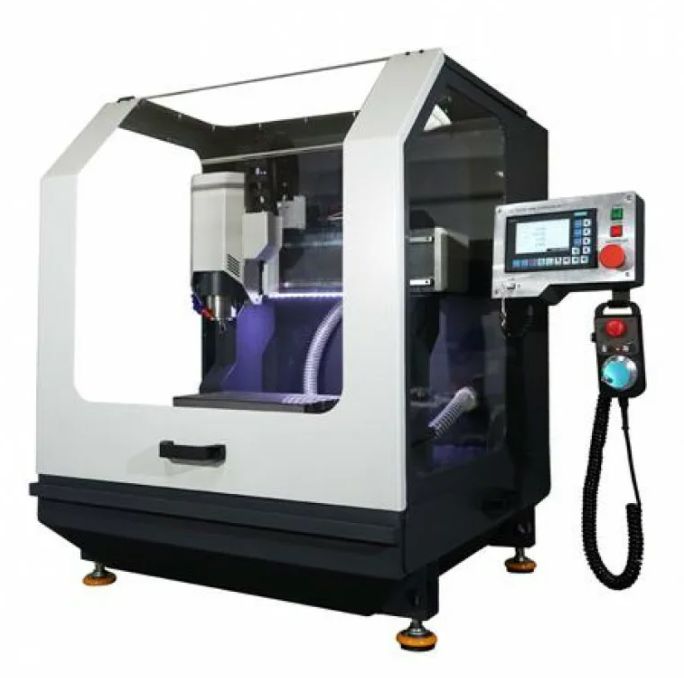 Вертикальный фрезерный станок с ЧПУ — рабочий цикл обработки металла